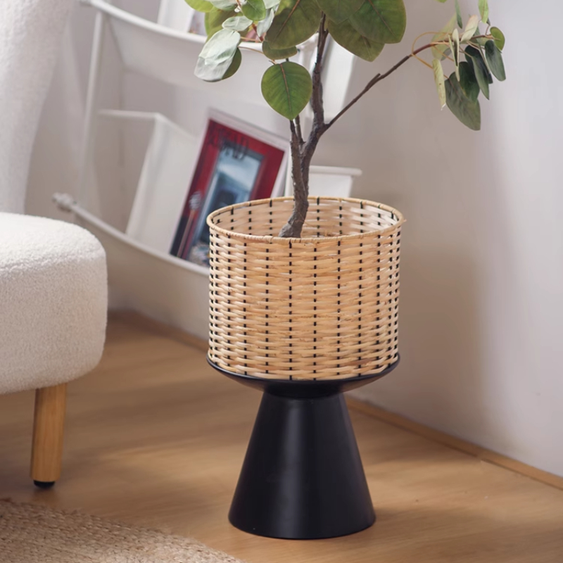 Pot de fleur en rotin tissé, p - Bonsai Garden Display Stands avis et prix