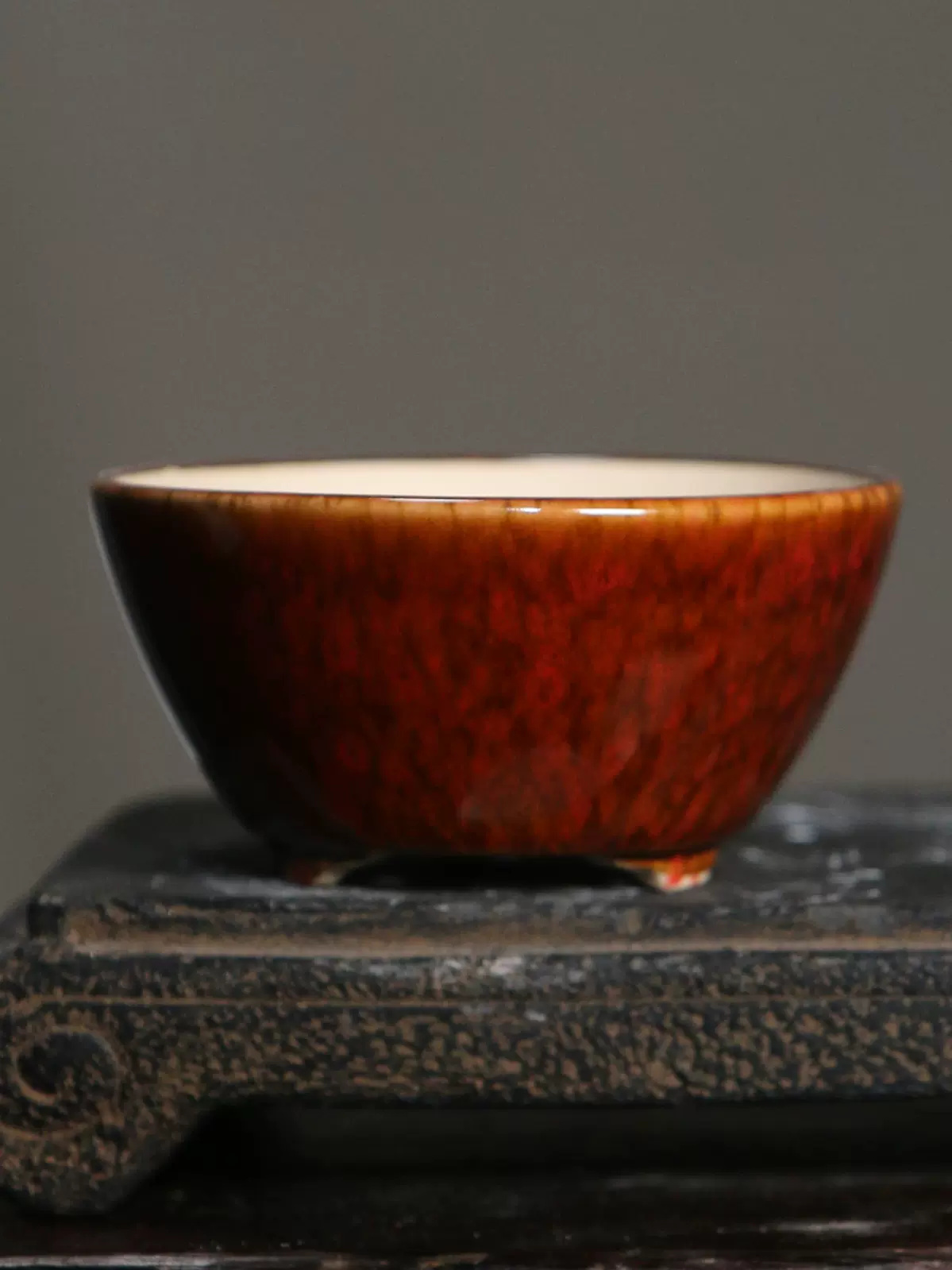Pot à bonsaï rond coloré en po - Bonsai Garden Desk avis et prix