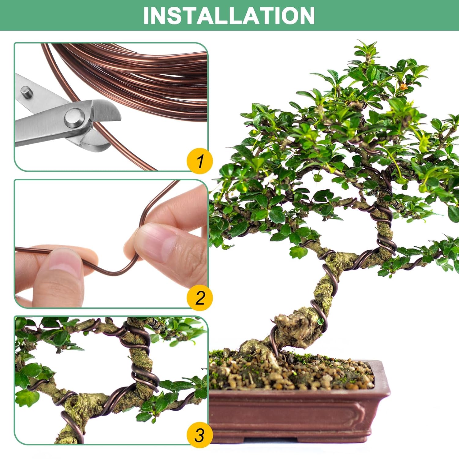 Fil de bonsaï brun de 16,4 pie - Bonsai Wire Aluminum avis et prix