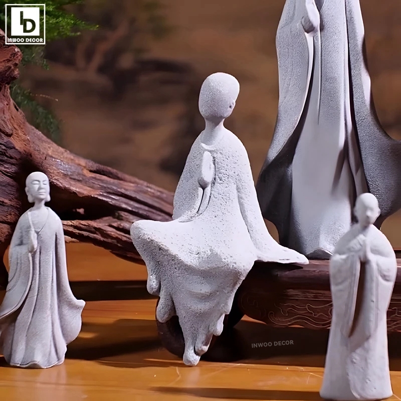 Statue de bouddha en pierre, p - Bonsai Garden Desk avis et prix