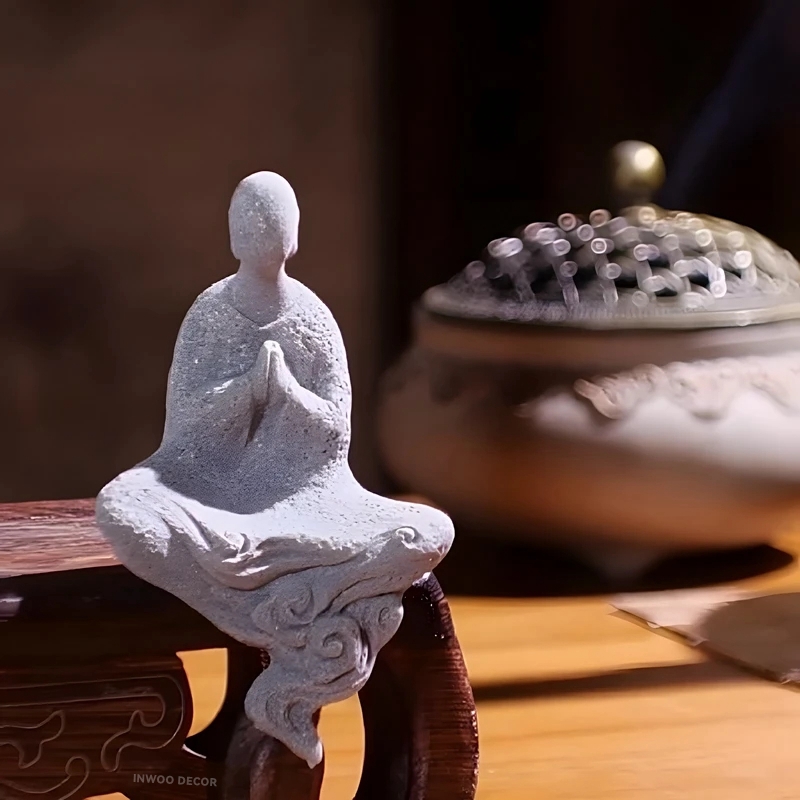 Statue de bouddha en pierre, p - Bonsai Garden Desk avis et prix