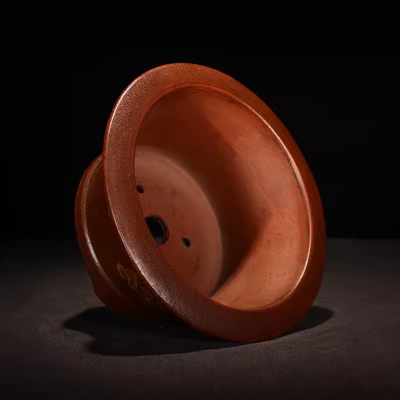 Pot à bonsaï rond en sable vio - Bonsai Garden Desk avis et prix