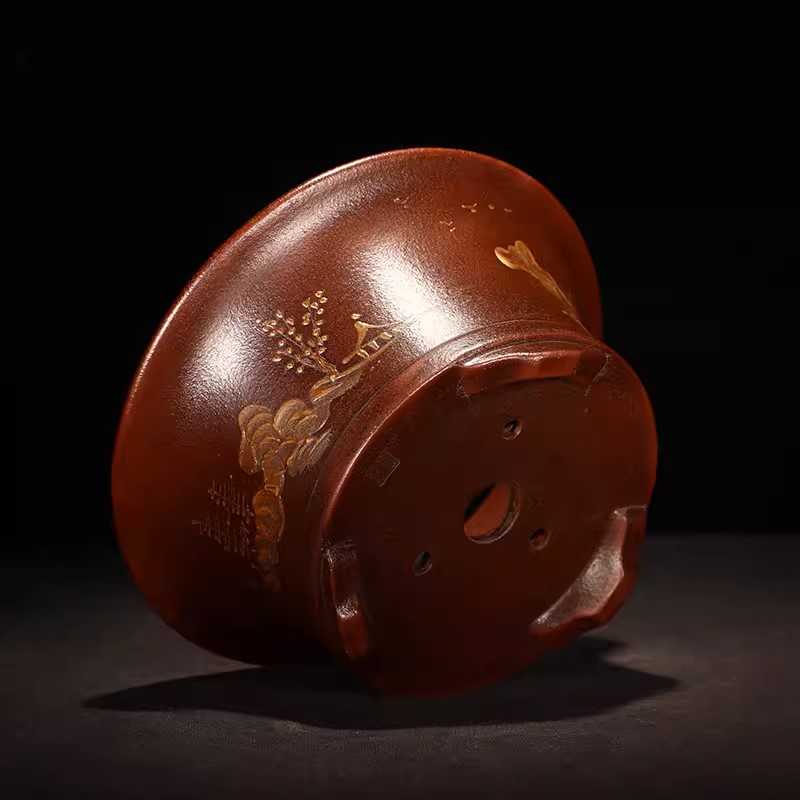 Pot à bonsaï rond en sable vio - Bonsai Garden Desk avis et prix