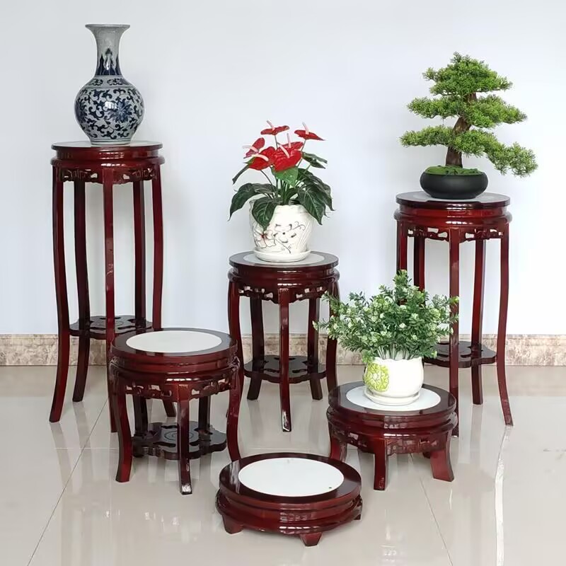 Table ronde en bois d'ébène, a - Bonsai Garden Display Stands avis et prix