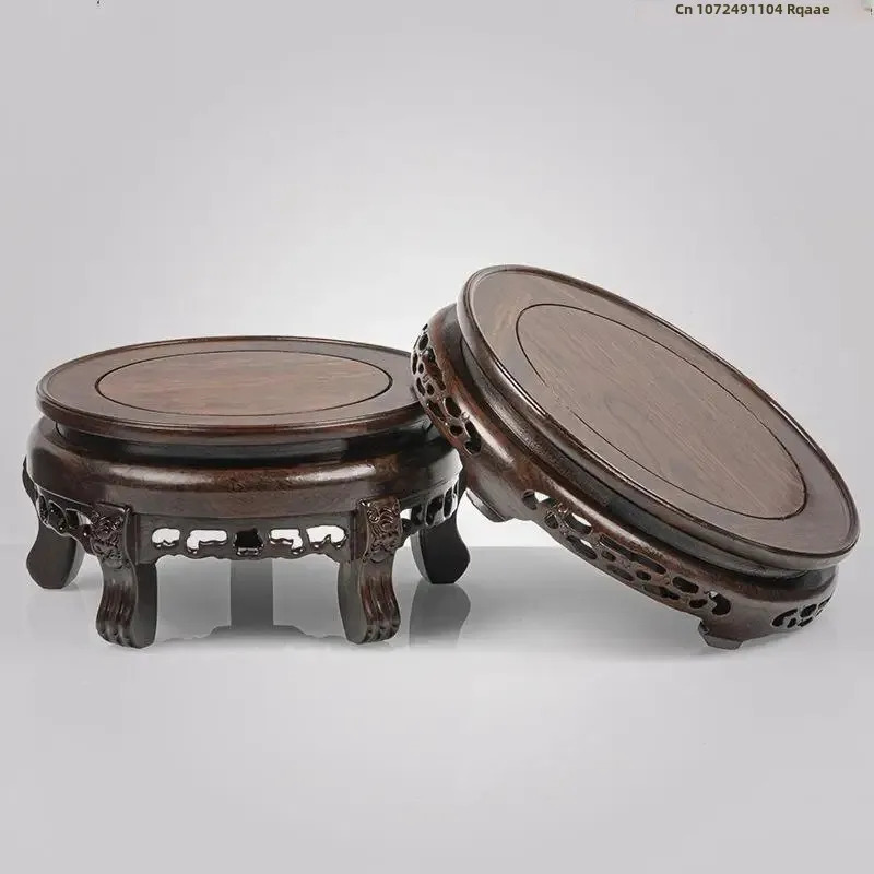 Table ronde en bois d'ébène, a - Bonsai Garden Display Stands avis et prix