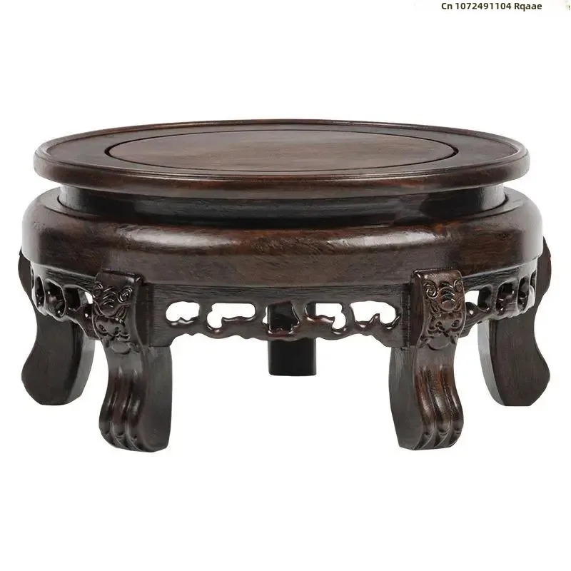 Table ronde en bois d'ébène, a - Bonsai Garden Display Stands avis et prix