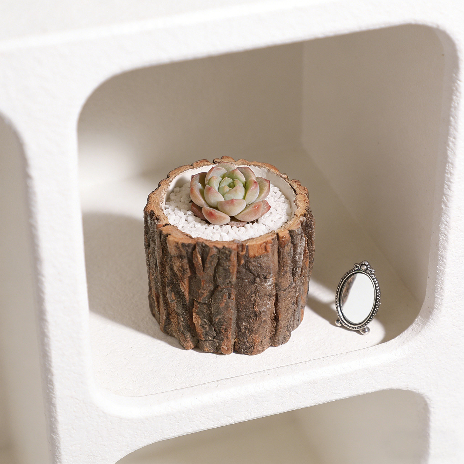 Mini pot de fleurs rétro en im - Bonsai Garden Desk avis et prix